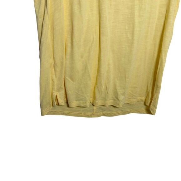 Social Standard T-Shirt Women's Large Yellow Round Neck Short Sleeve Solid - Picture 3 of 8
